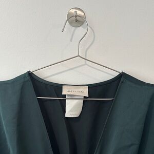 BHLDN Leila Deep Green Gown